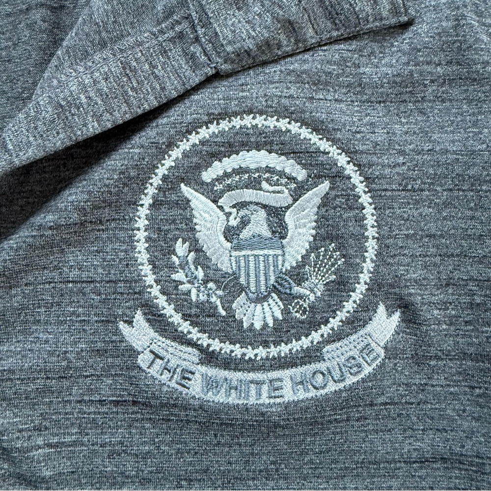 Gray Polo Shirt with White House Emblem - Picture 3 of 7